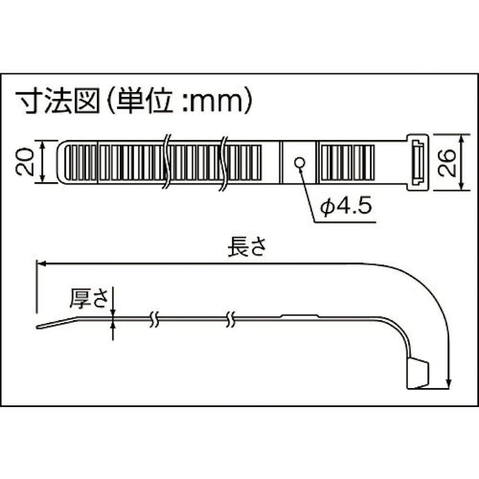 【CAINZ-DASH】因幡電機産業因幡電工カンパニー ビッグタイ　２０本入り BT-400N【別送品】