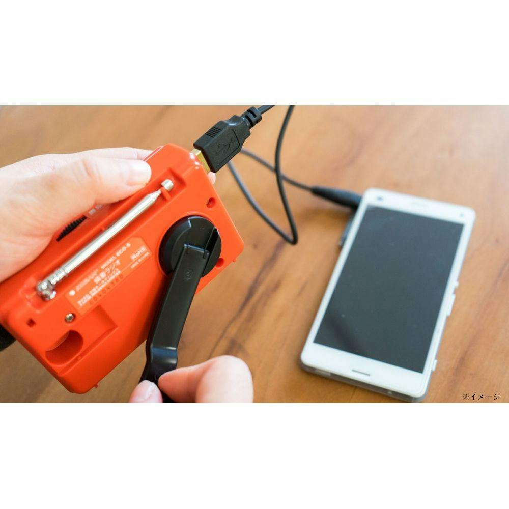 KOBAN 太知 手回し充電備蓄ラジオ スマートフォン対応 ECO-5
