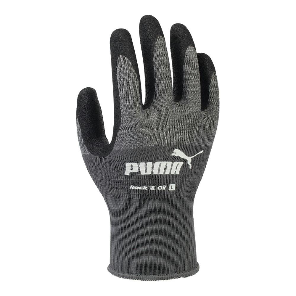 PUMAワークグローブ ROCK＆OIL グレー M PG1500
