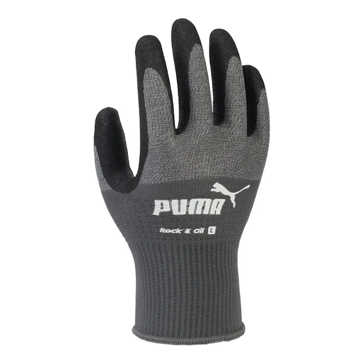 PUMAワークグローブ ROCK&OIL グレー L PG1500