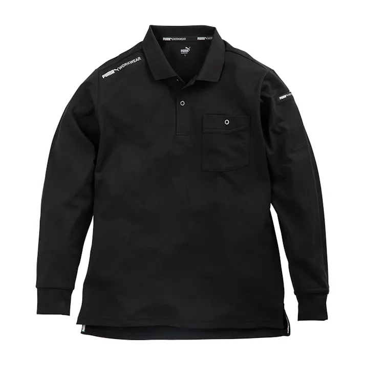 PUMA 長袖ポロシャツ ブラック M
