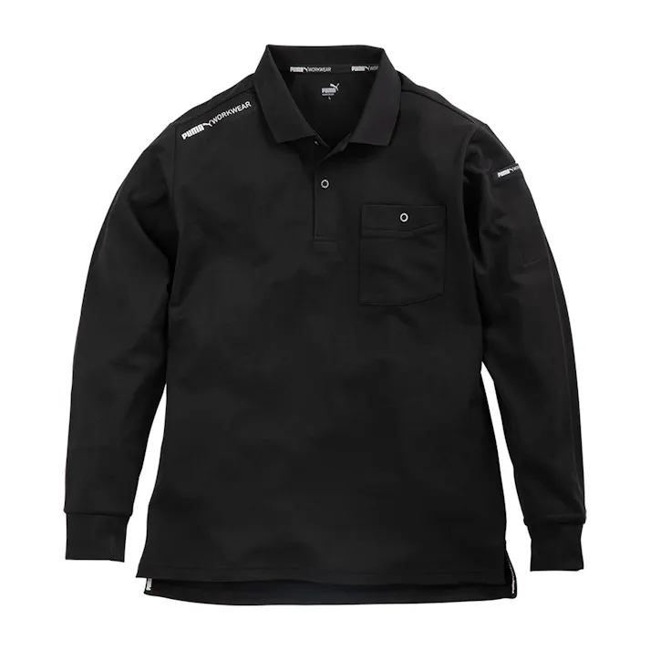 PUMA 長袖ポロシャツ ブラック M