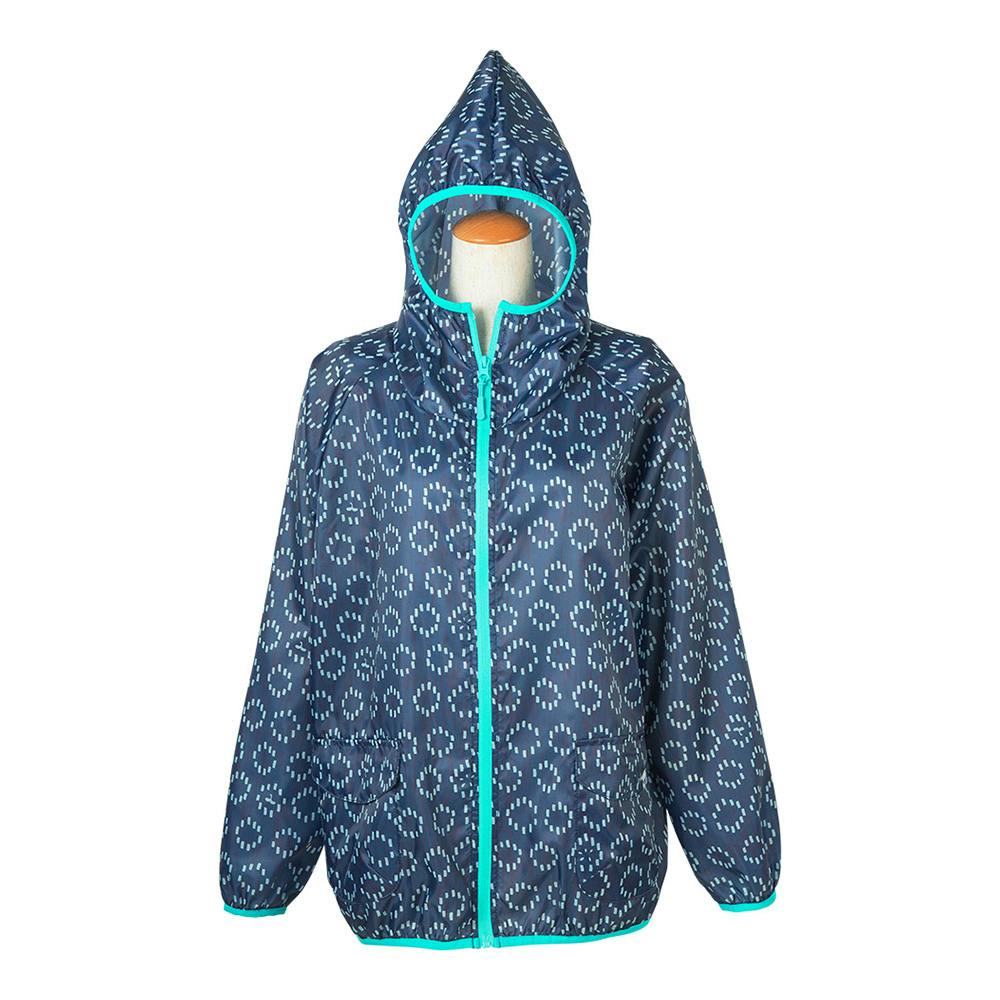 のらスタイル プリントフルジップヤッケ NS-330 ネイビー L
