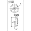 【CAINZ-DASH】トラスコ中山 ゴム車輪　Φ１００ TW-100【別送品】