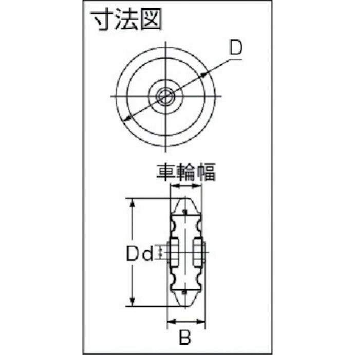 【CAINZ-DASH】トラスコ中山 ゴム車輪　Φ１００ TW-100【別送品】