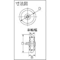 【CAINZ-DASH】トラスコ中山 ウレタン車輪　Φ２００ TUW-200【別送品】