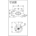 【CAINZ-DASH】トラスコ中山 プレス製ゴムキャスター　固定　Φ１００ TK-100【別送品】