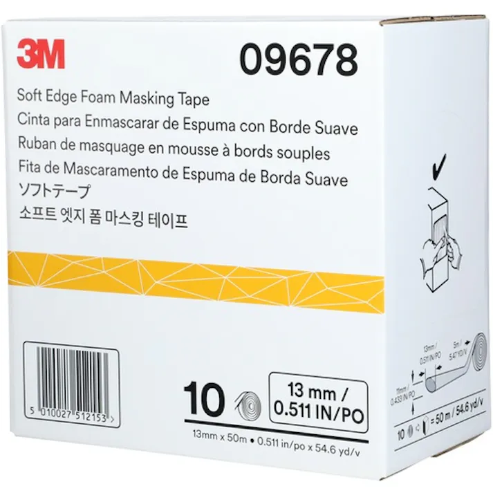 【CAINZ-DASH】スリーエム ジャパンオート・アフターマーケット製品事業部 ソフトテープ 9678 13mm径×5m (10巻入) 9678【別送品】