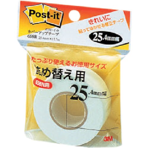 スリーエム ジャパン文具・オフィス事業部 カバーアップテープ 詰替え用 25.4mmX17.7m 白 658R 修正テープ スリーエム ジャパン文具・オフィス事業部 カバーアップテープ 詰替え用 25.4mmX17.7m 白 658R 修正テープ