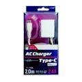 オズマ Type-C コネクタ対応AC充電器 2.4A 2m ホワイト ACR-CC24MW