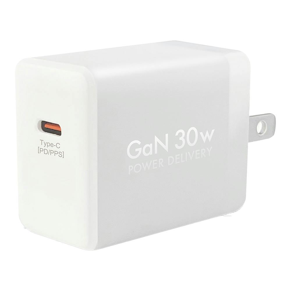 PD対応 AC充電器 30W(C×1) ホワイト