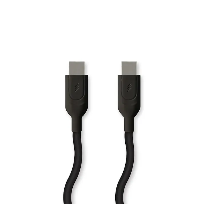 PD対応 やわらかシリコン C to C ケーブル 2.0m ブラック CD-SKC200BK