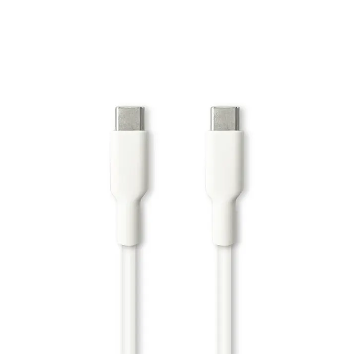 PD対応 Type-C to Type-Cケーブル 0.5m ホワイト CD-C050WH