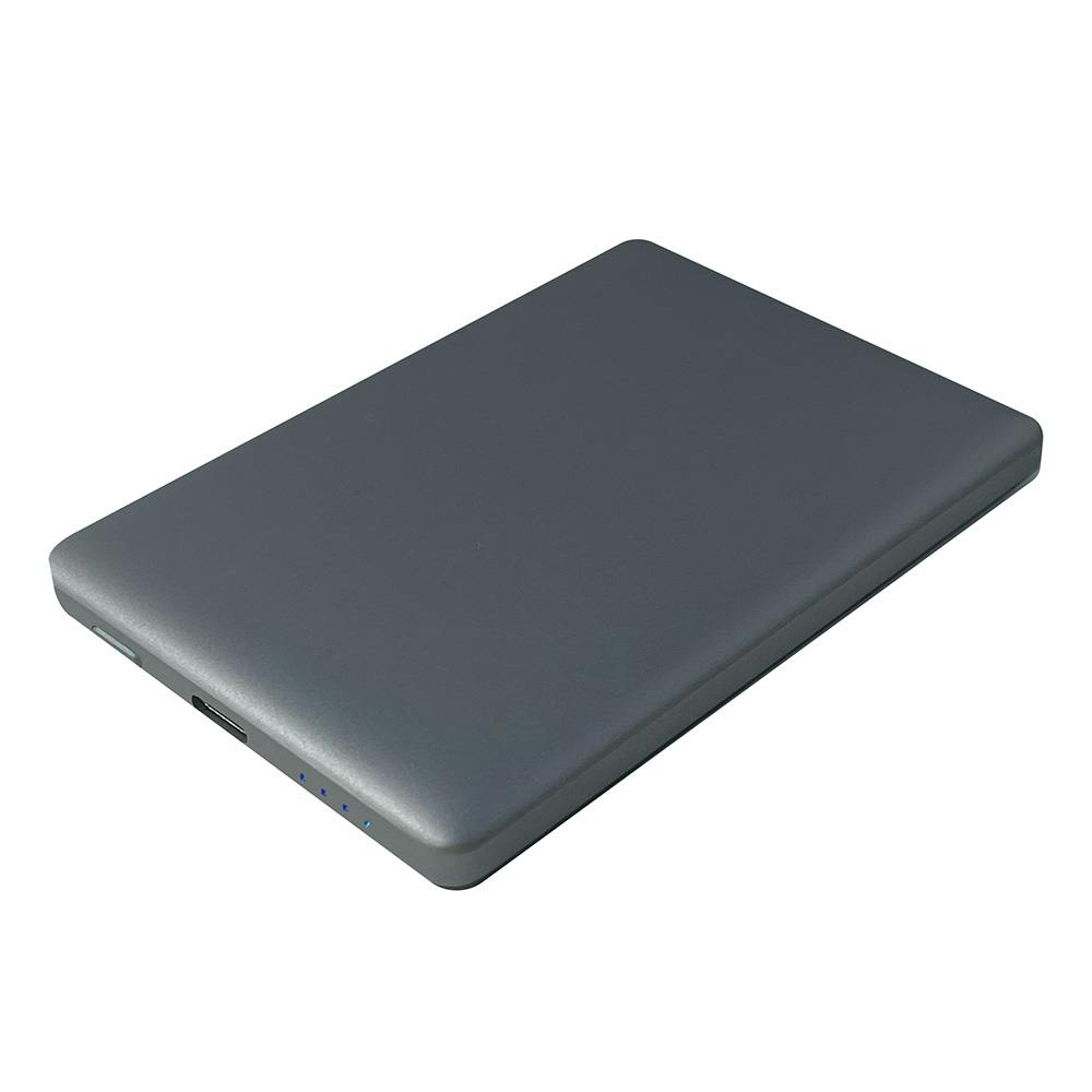 薄型マグネット式モバイルバッテリー 5000mAh GY