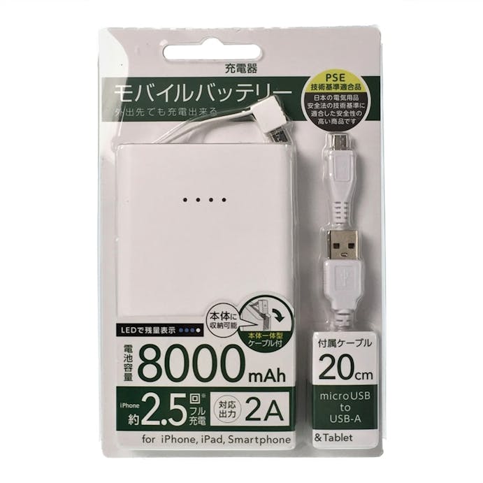 オズマ リチウム充電器 8000mAh PSE認証品