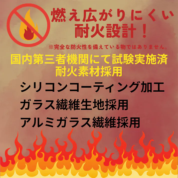 耐火ガジェットポーチ Mサイズ A6ワイド シルバー