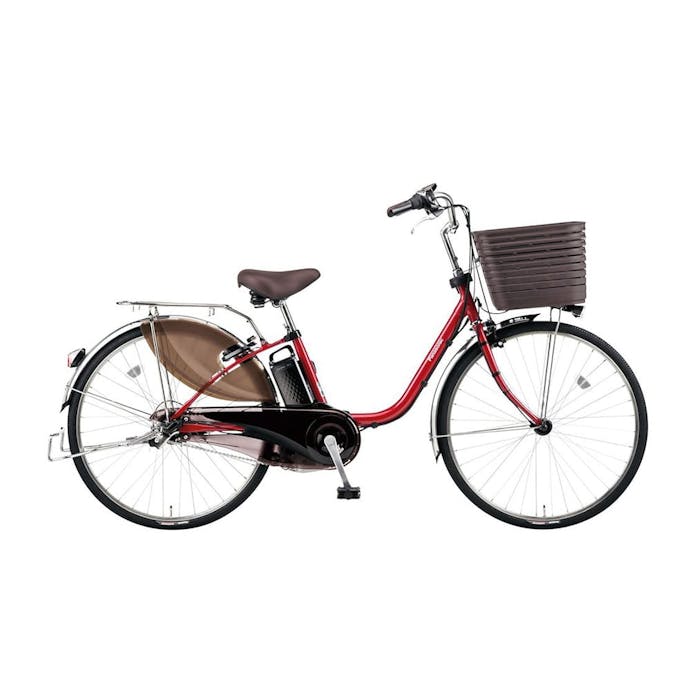 【自転車】《パナソニック》電動アシスト自転車 VIVI ビビ・DX 26型 フレアレッドパール(販売終了)
