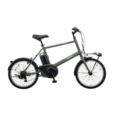 【自転車】《パナソニック》電動アシスト自転車 VELO-STAR ベロスター・ミニ 20型 マットオリーブ(販売終了)