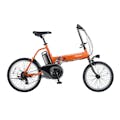 【自転車】《パナソニック》電動アシスト自転車 20型 オフタイム 外装7段 メタリックオレンジ(販売終了)