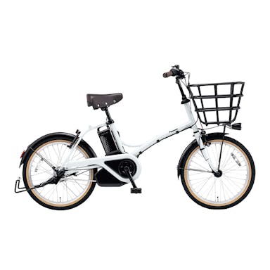 【自転車】《パナソニック》電動アシスト自転車 グリッター 20インチ 内装3段 パールストーンホワイト