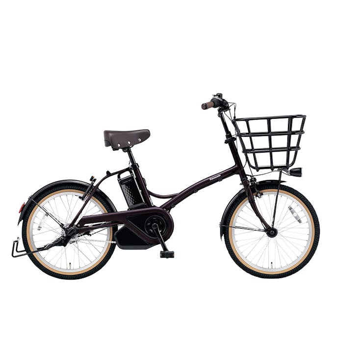 【自転車】《パナソニック》電動アシスト自転車 グリッター 20インチ 内装3段 ダークレッドローズ