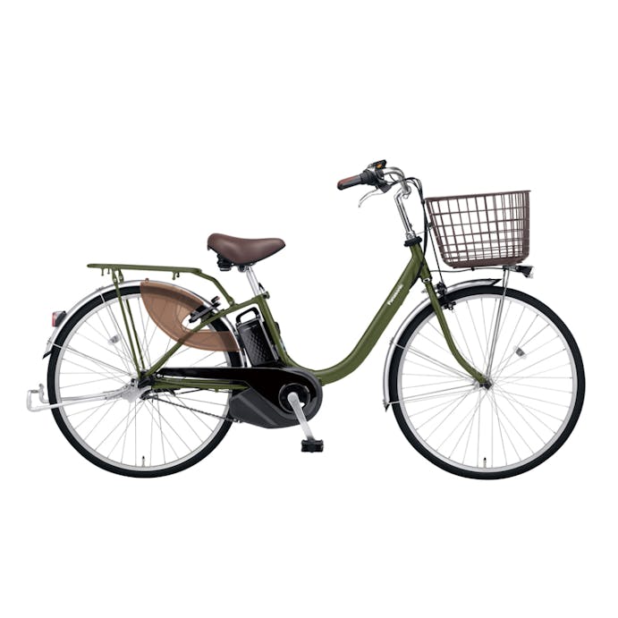 【自転車】《パナソニック》電動アシスト自転車 ビビ・L 26インチ 内装3段 アイビーグリーン