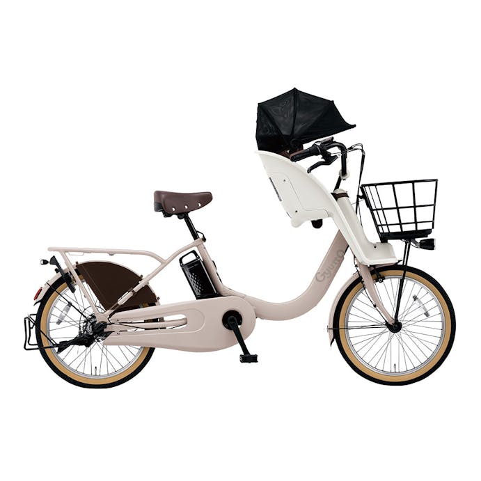 【自転車】《パナソニック》電動アシスト自転車 ギュット・クルームF・DX 20インチ 内装3段 コーラルフォググレー