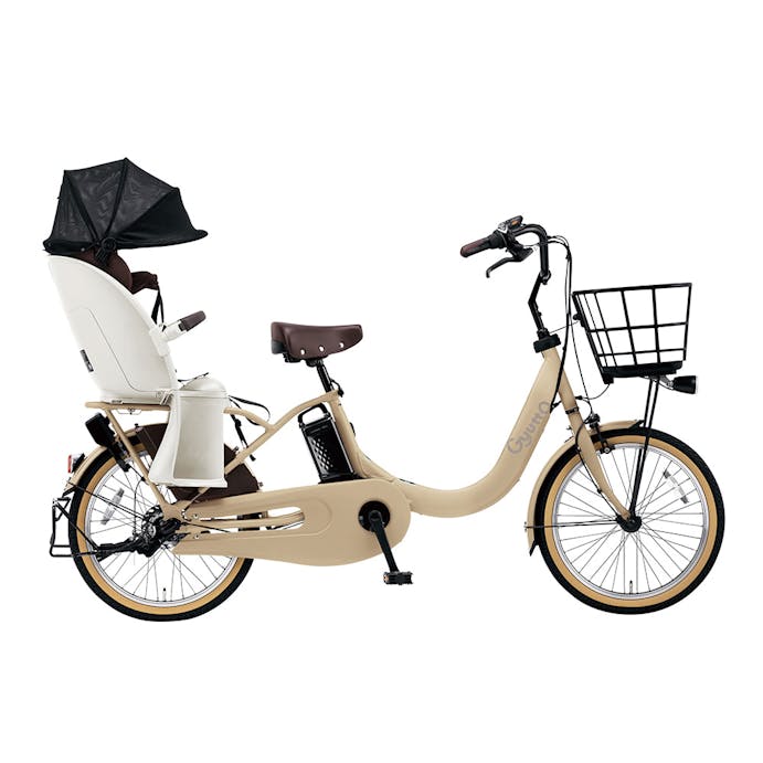 【自転車】《パナソニック》電動アシスト自転車 ギュット・クルームR・EX 20インチ 内装3段 マットキャメル