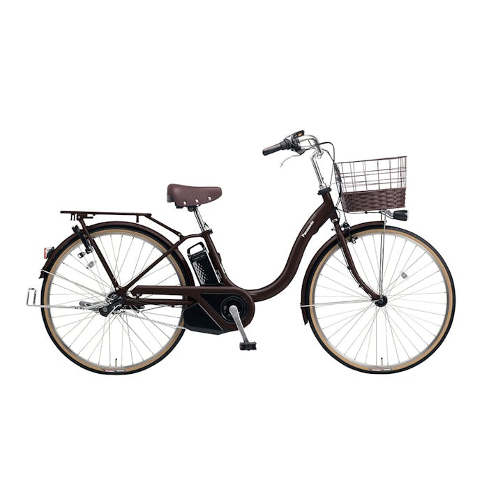【自転車】《パナソニック》電動アシスト自転車 ティモ・L 26インチ 内装3段 モカブラウン