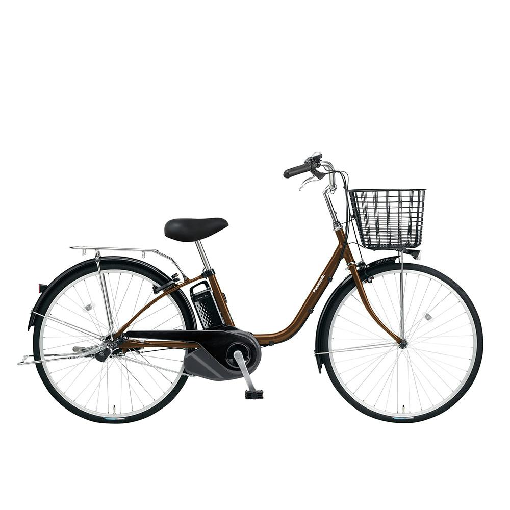 【自転車】《パナソニック》電動アシスト自転車 特注ビビYX シングル 26インチ アースブラウン