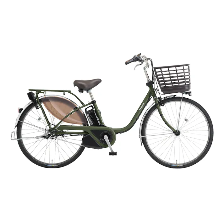 【自転車】電動アシスト自転車 ViVI・EX ビビ・EX 26インチ 内装3段 マットモスグリーン