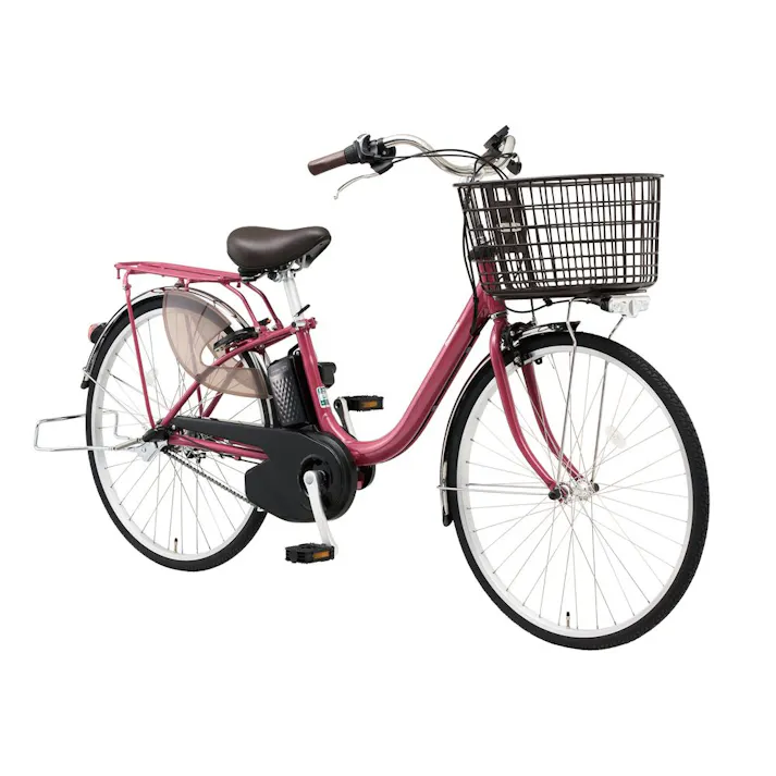 【自転車】電動アシスト自転車 ViVi・L ビビ・L 24インチ 内装3段 ルージュローズ