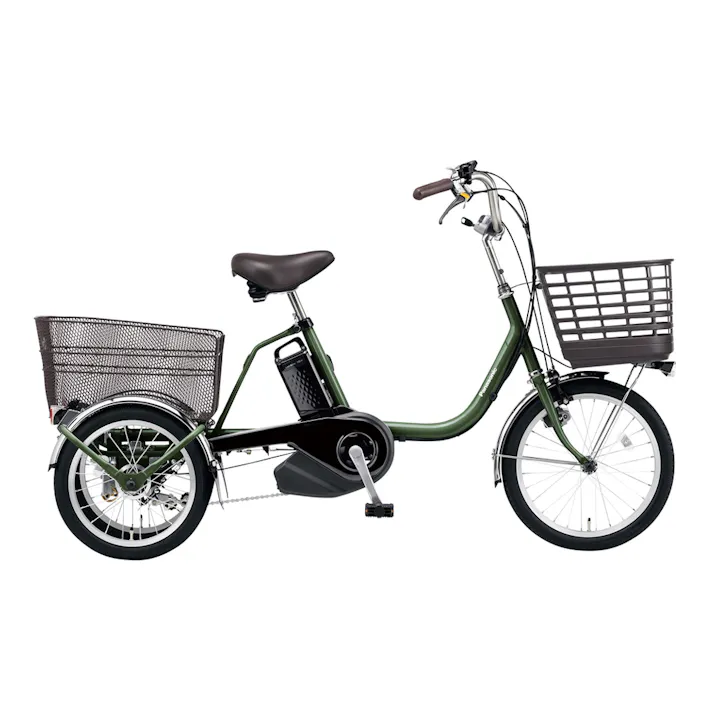 【自転車】電動アシスト自転車 ViVi・ライフ ビビ・ライフ 18/16インチ 内装3段 ラプターグリーン(販売終了)