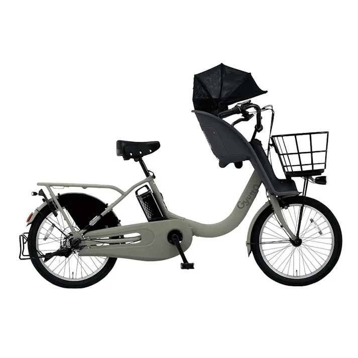 【自転車】電動アシスト自転車 Gyutto ギュット・クルームF・DX 20型 内装3段 マットオリーブ