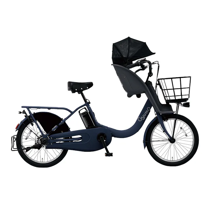【自転車】電動アシスト自転車 Gyutto ギュット・クルームF・DX 20型 内装3段 マットネイビー