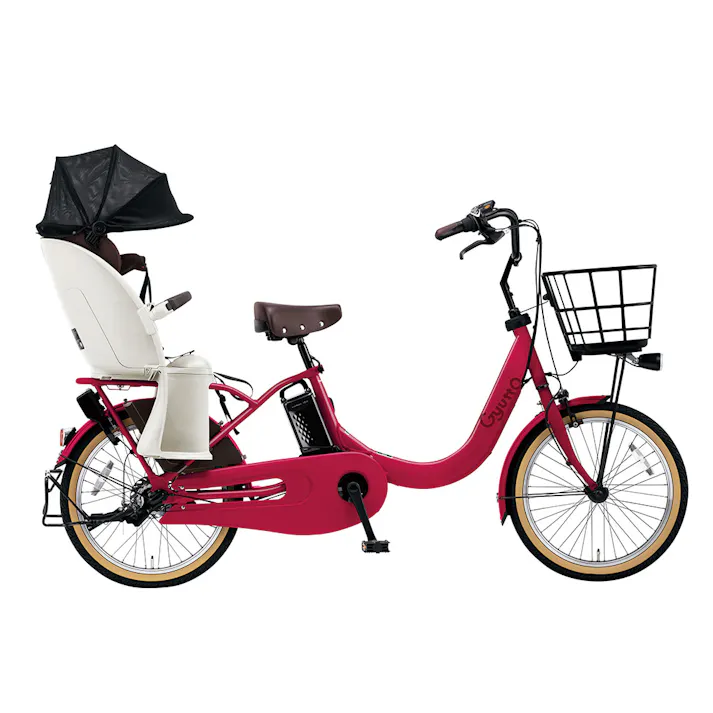 【自転車】25年モデル 電動アシスト自転車 Gyutto ギュット・クルームR・EX 20型 内装3段 カンパリレッド
