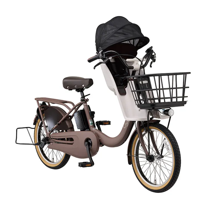【自転車】26年モデル 電動アシスト自転車 Gyutto ギュット・クルームF・DX 20インチ 内装3段 FHD033 N:コーラルフォググレー