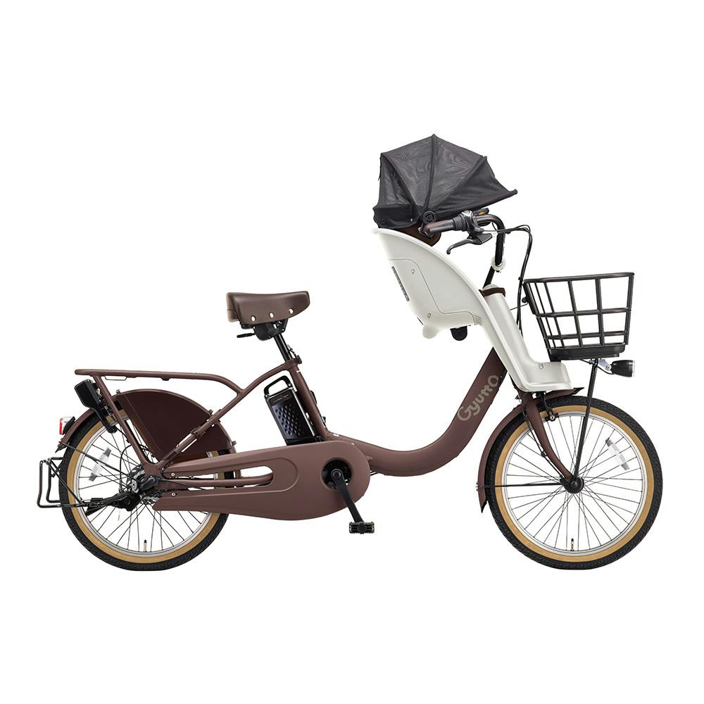【自転車】26年モデル 電動アシスト自転車 Gyutto ギュット・クルームF・EX 20インチ 内装3段 FHE031 艶消し T：マットシェードモカ
