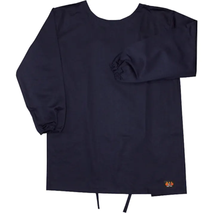 【CAINZ-DASH】日光物産 Armatex防炎エプロン割烹着型 ネイビー F AX1101 F NV【別送品】