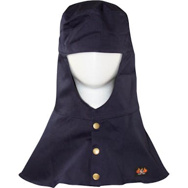 【CAINZ-DASH】日光物産 Ａｒｍａｔｅｘ防炎頭巾（ツバ無し）　ネイビー　Ｍ AX1301 M NV【別送品】