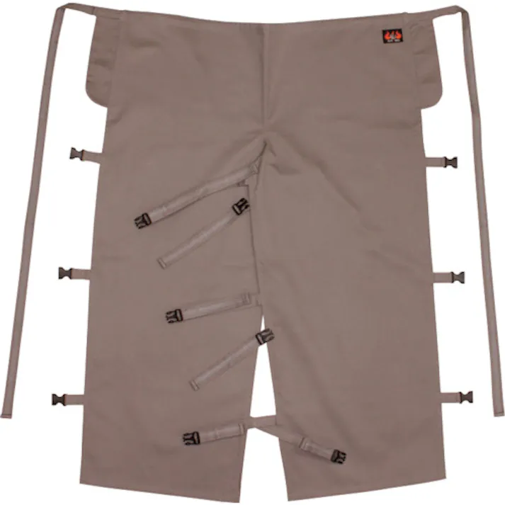 【CAINZ-DASH】日光物産 Armatex防炎前掛け(ローハイド型) グレー AX1202 F GR【別送品】