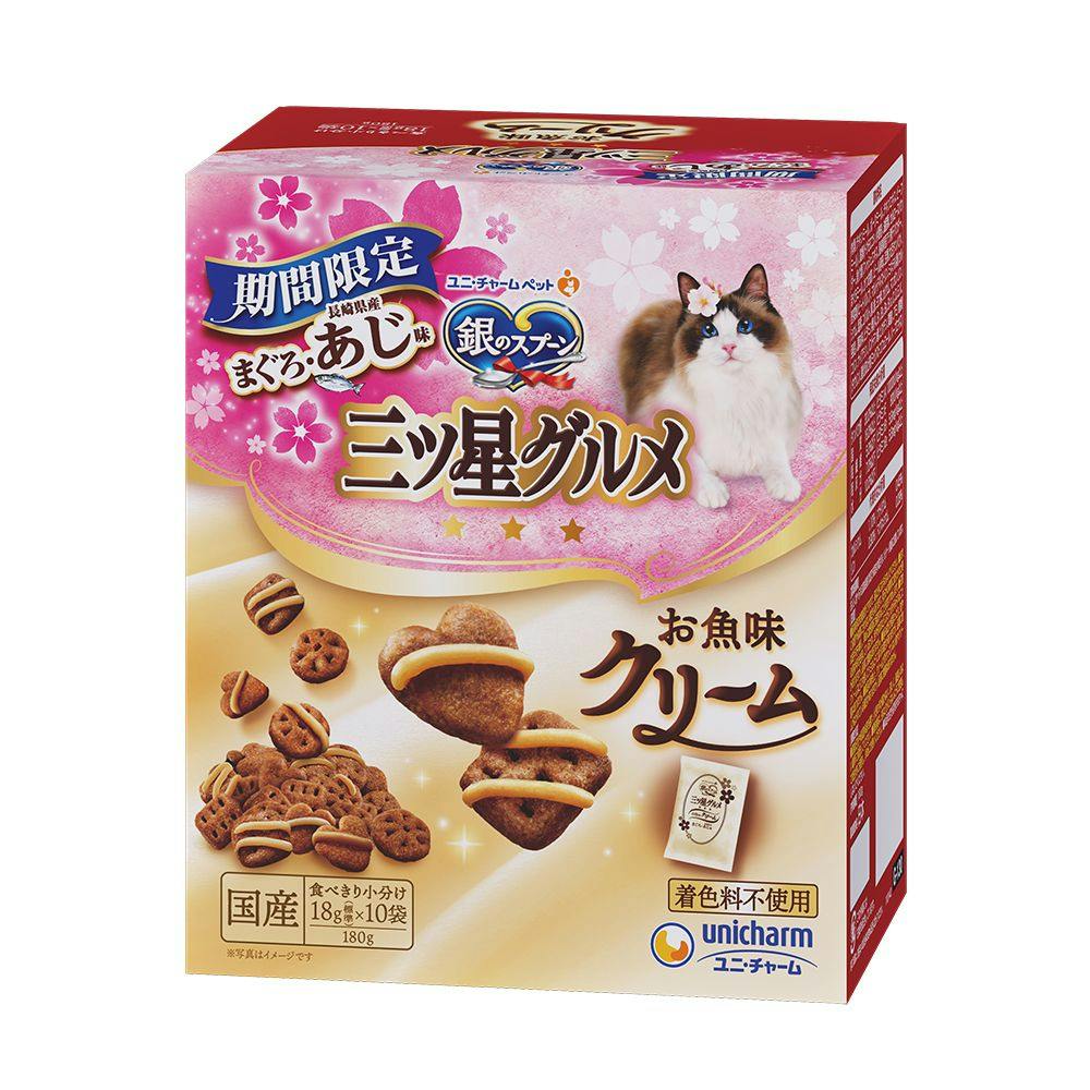 銀のスプーン 三ツ星グルメ お魚味クリーム 180g | ペット用品