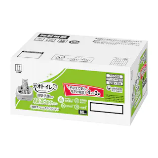 デオトイレ 緑茶成分入り 消臭・抗菌サンド 4L×3袋