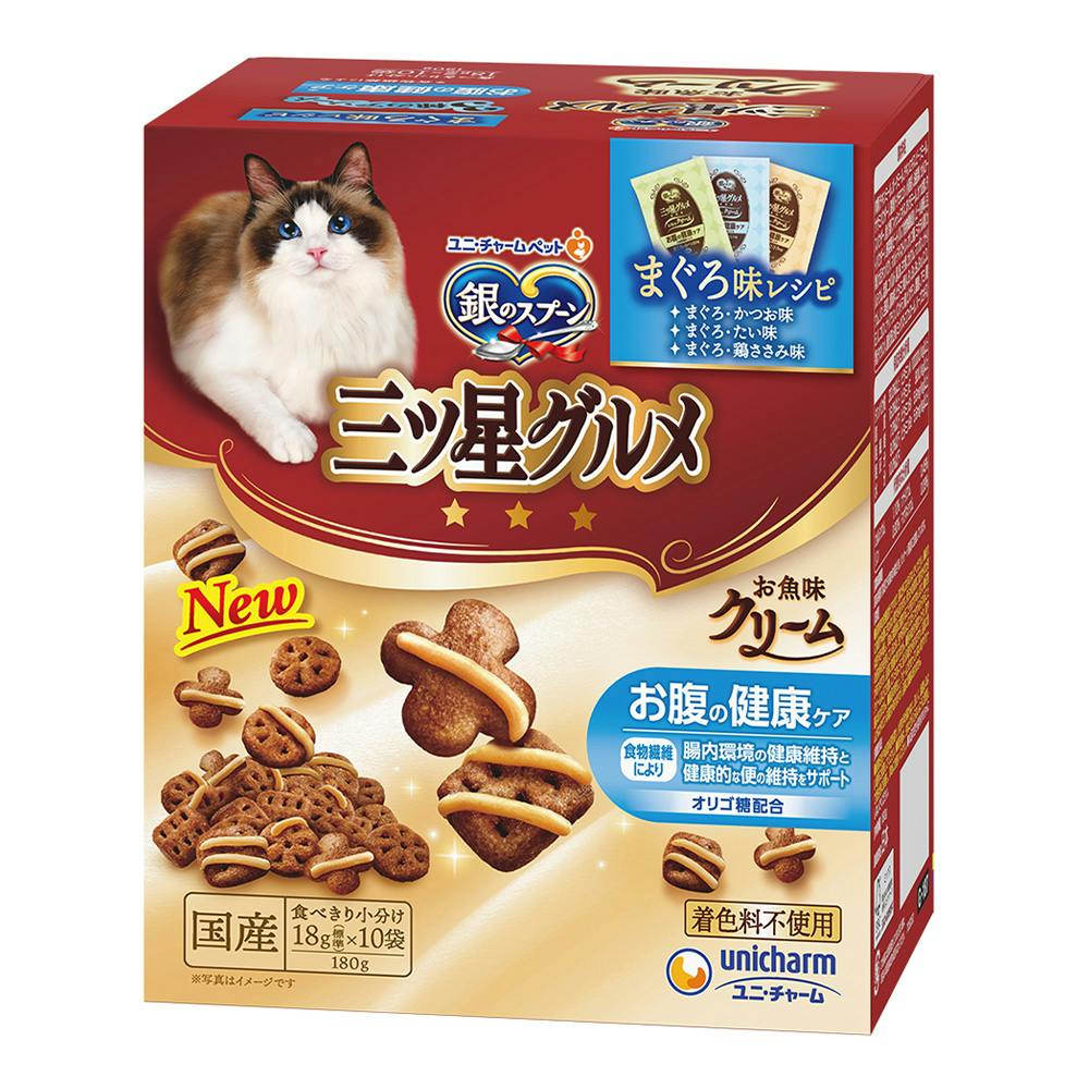 三ツ星グルメ お魚味クリームお腹の健康ケア 180g 猫用ドライフード 三ツ星グルメ お魚味クリームお腹の健康ケア 180g 猫用ドライフード