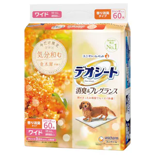 デオシート 消臭&フレグランス 気分和む金木犀の香り ワイド 60枚入