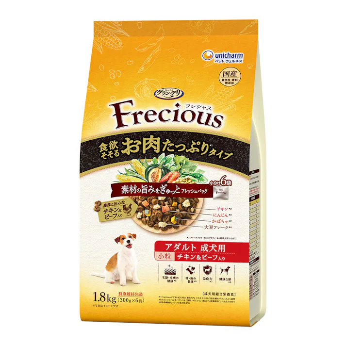 グラン・デリ フレシャス アダルト 成犬用 小粒 チキン&ビーフ 1.8kg