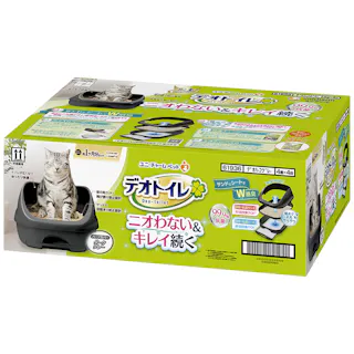 ユニ・チャーム デオトイレ ハーフカバー本体セット ダークグレー