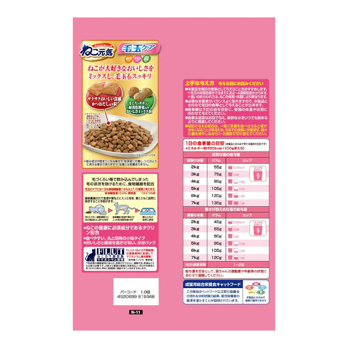 ねこ元気 毛玉ケア 1.8kg