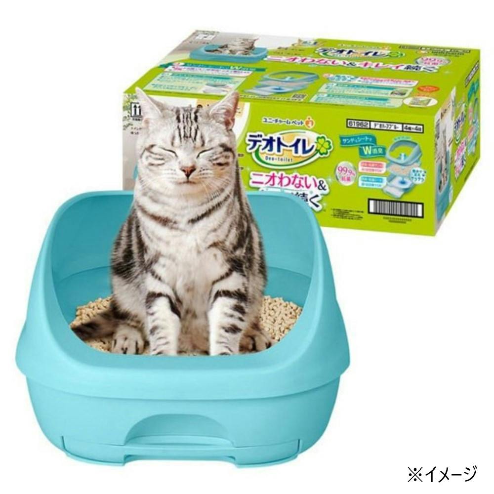 ユニ・チャーム デオトイレ ハーフカバー本体セット ミント