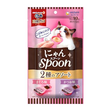 三ツ星グルメ にゃんSpoon 2種アソート まぐろ＆かつお味 100g